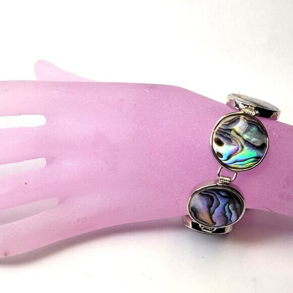 Unique Abalone Biwa Shell Bracelet - Picture 4 of 14
